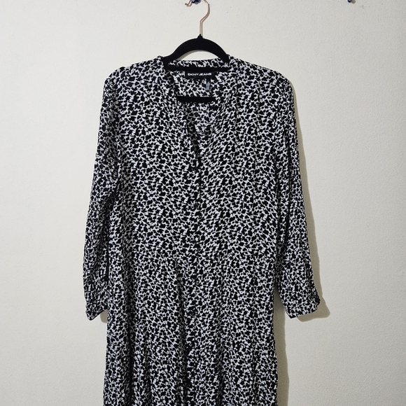 DKNY Button Front Dress - Picture 3 of 6